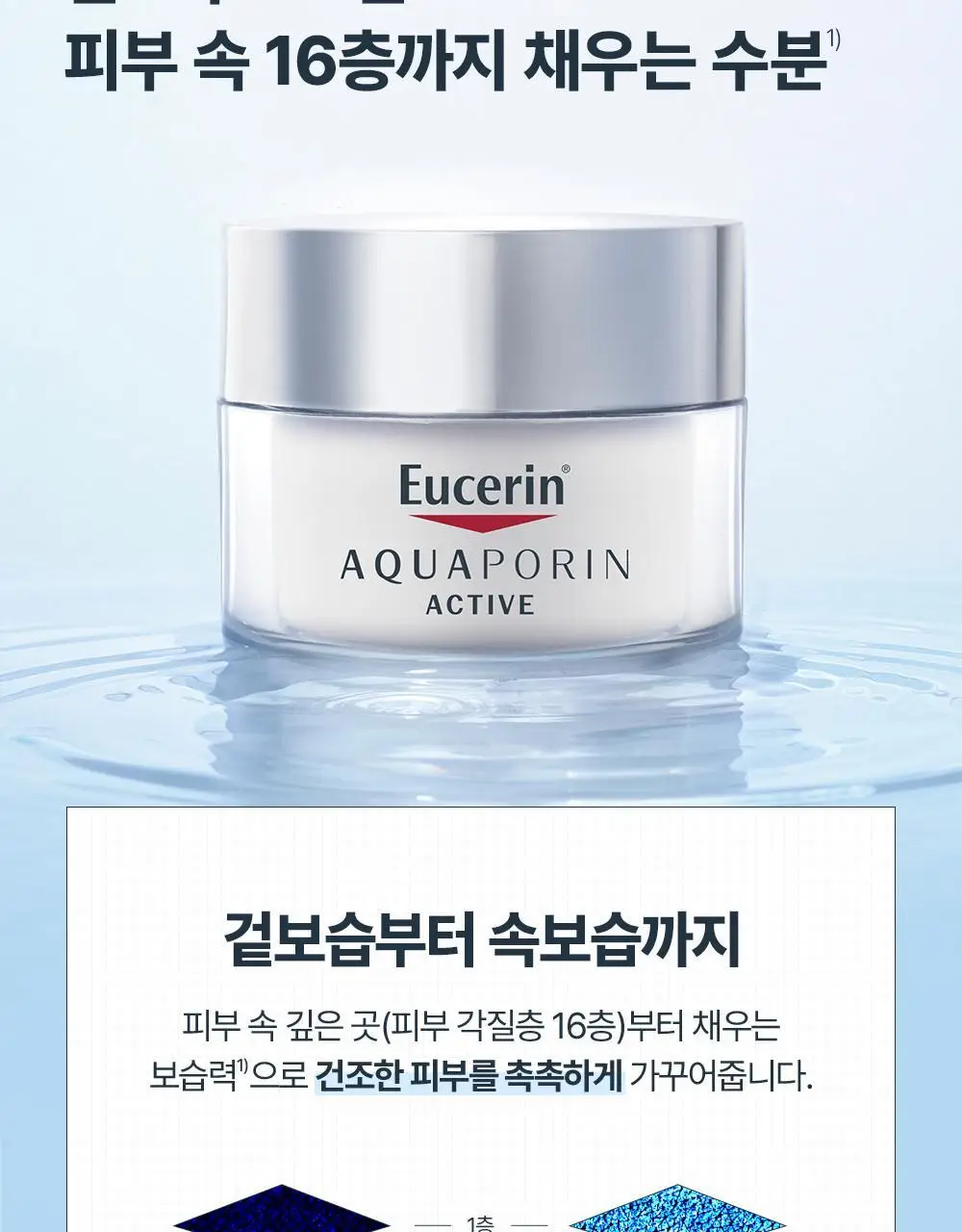 [수분크림1+1] 유세린 아쿠아포린 액티브 리치크림 건성피부용 50ml 상세페이지 9